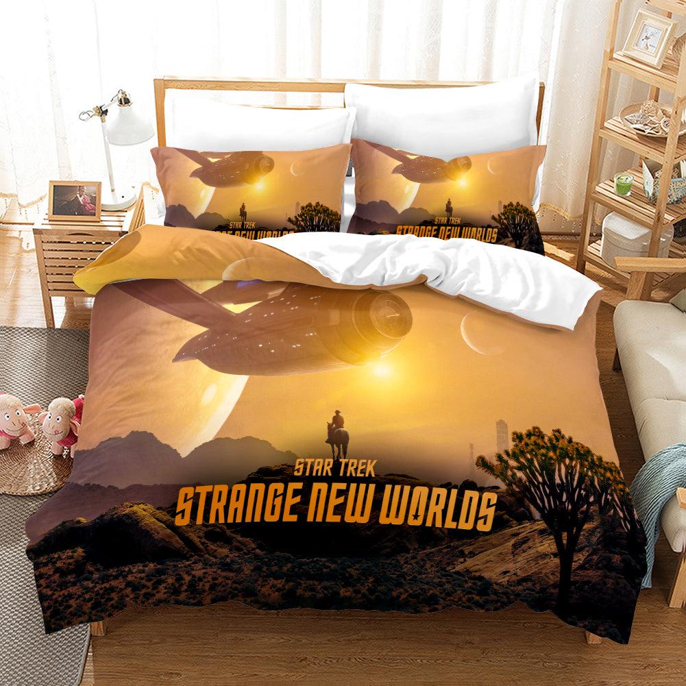 Star Trek Stranage New Worlds #1 Duvet Cover Quilt Cover Pillowcase Bedding Set Home Decor