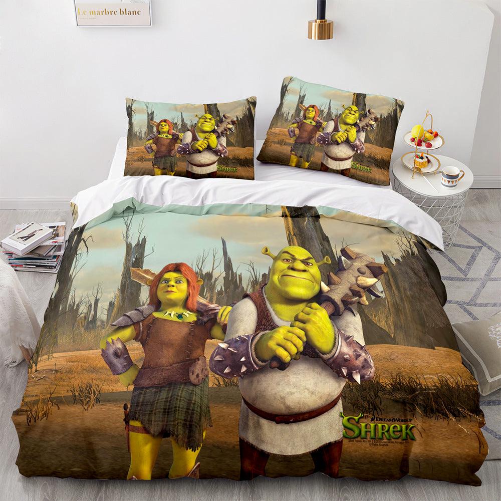Shrek #1 3D Printed Duvet Cover Quilt Cover Pillowcase Bedding Set Home Decor