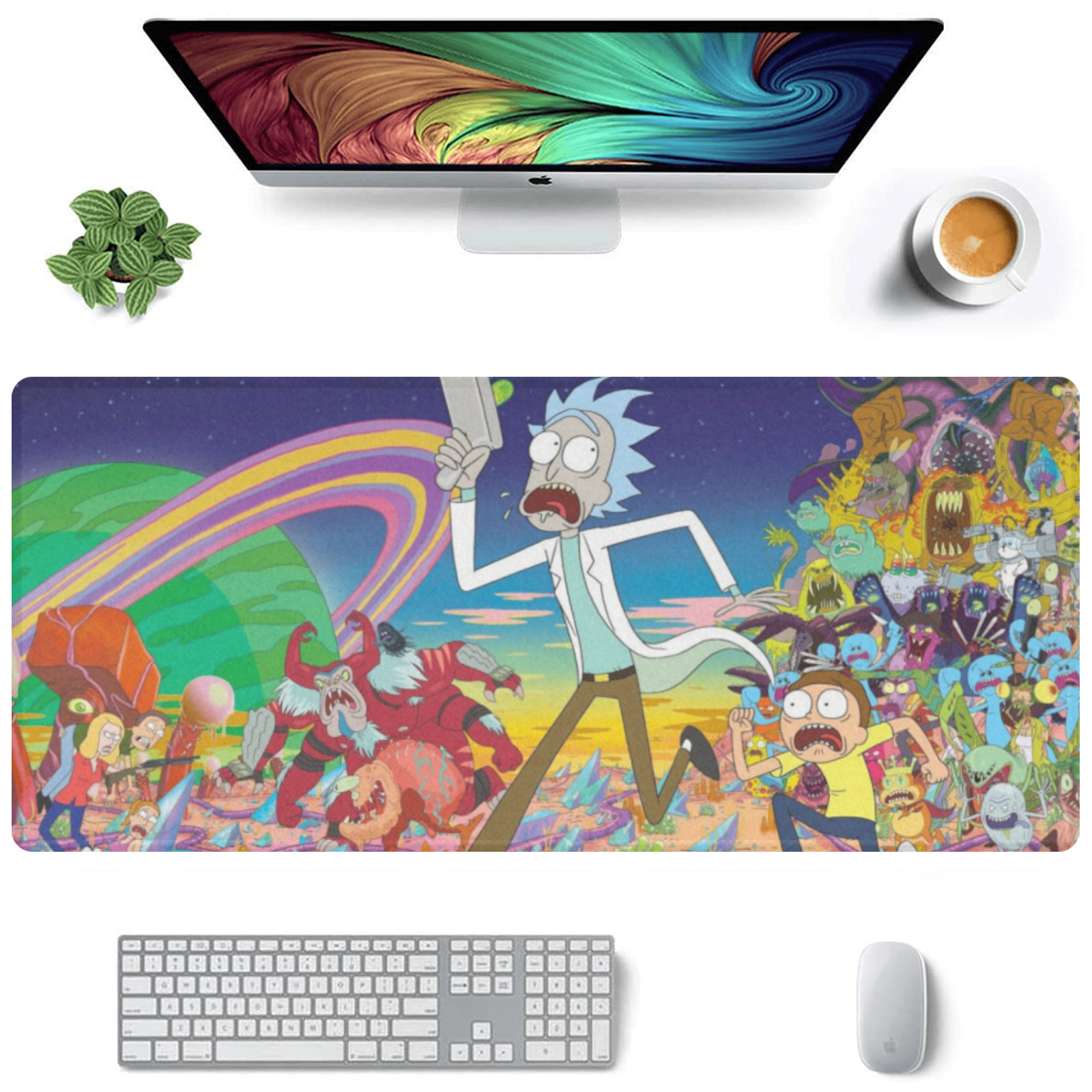 Allleftout Rick And Morty Gaming Mousepad