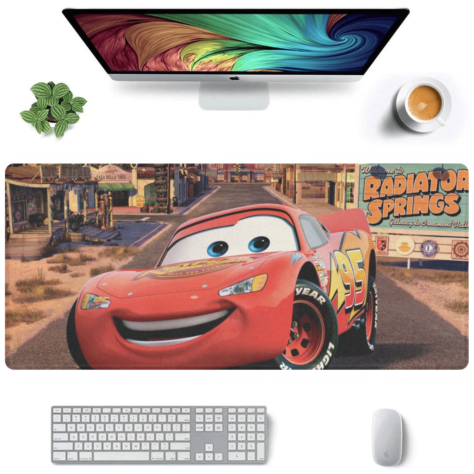 Allleftout Lightning Mcqueen Cars Gaming Mousepad