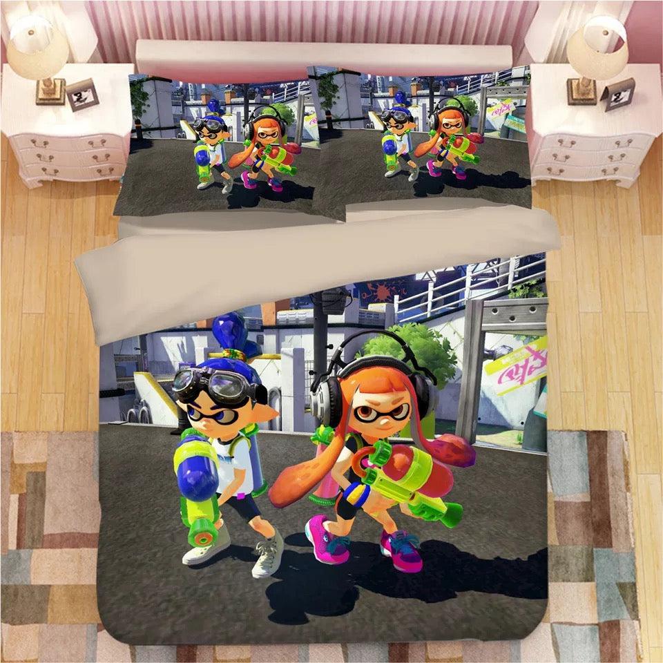 Splatoon #3 Duvet Cover Quilt Cover Pillowcase Bedding Set