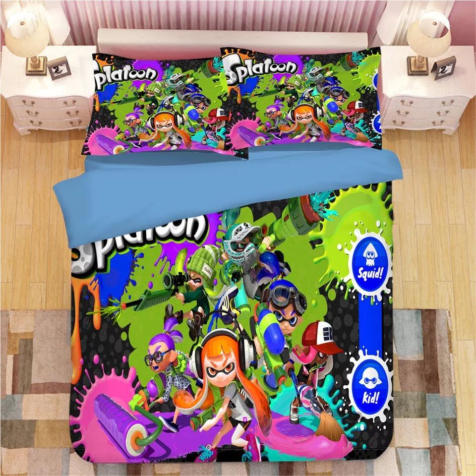 Splatoon #6 Duvet Cover Quilt Cover Pillowcase Bedding Set