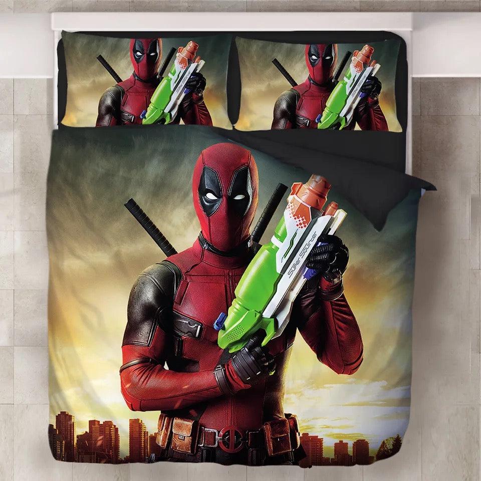 Deadpool X-Men #11 Duvet Cover Quilt Cover Pillowcase Bedding Set Home Decor