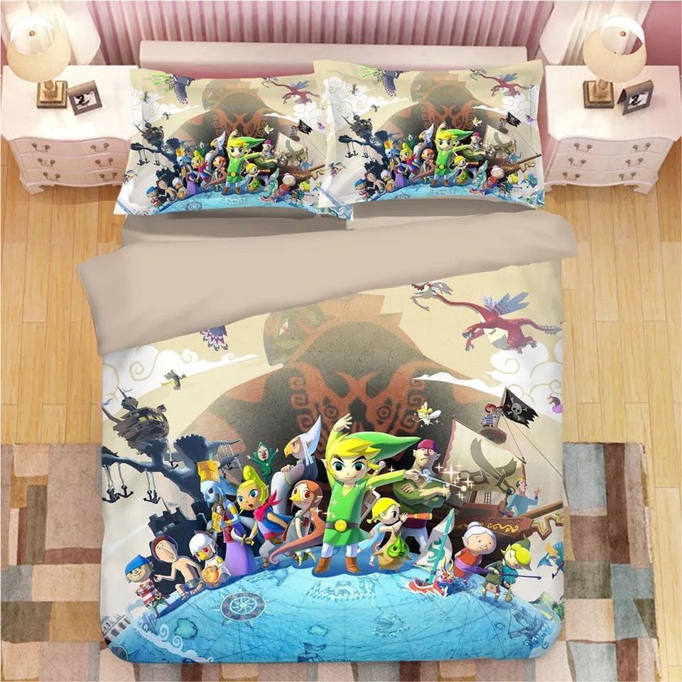 The Legend of Zelda Link #16 Duvet Cover Quilt Cover Pillowcase Bedding Set Home Decor