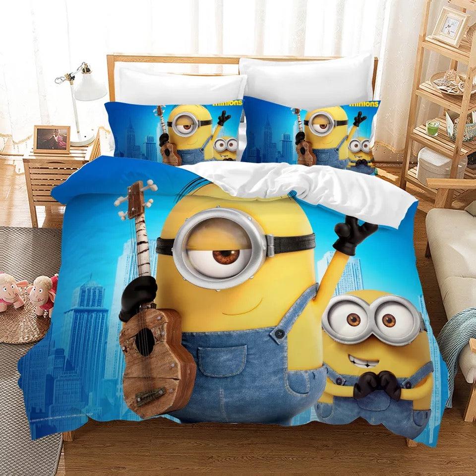Despicable Me Minions #9 Duvet Cover Quilt Cover Pillowcase Bedding Set Home Decor