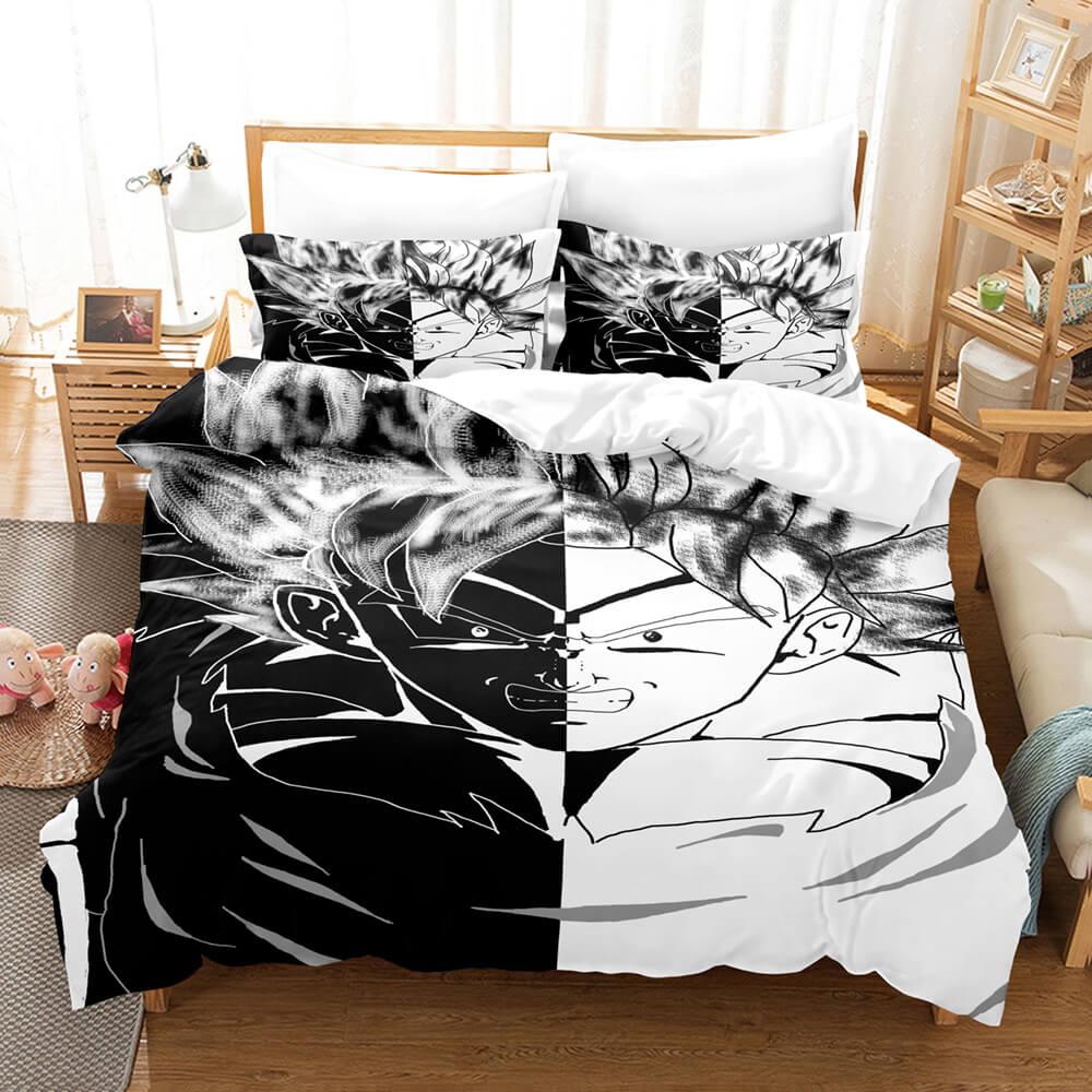 Dragon Ball Son Goku Bedding Sets Quilt Duvet Cover Kids Bed Sheets