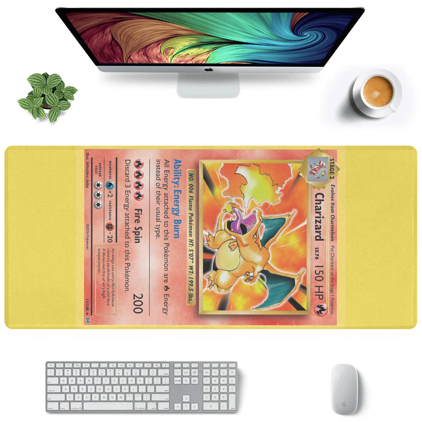 Allleftout Charizard Card Gaming Mousepad