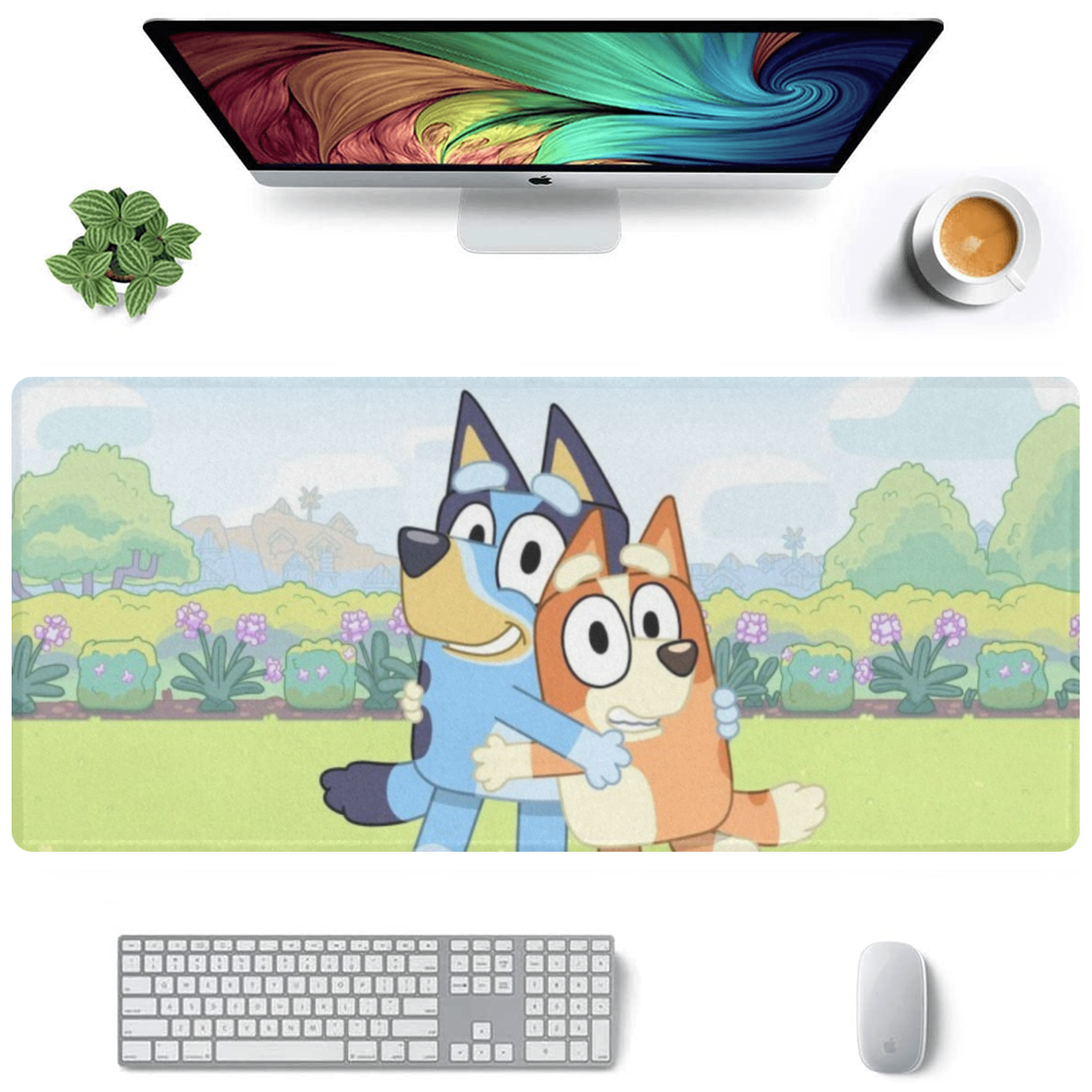 Allleftout Bluey And Bingo Gaming Mousepad