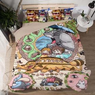 Tonari no Totoro #1 Duvet Cover Quilt Cover Pillowcase Bedding Set Home Decor