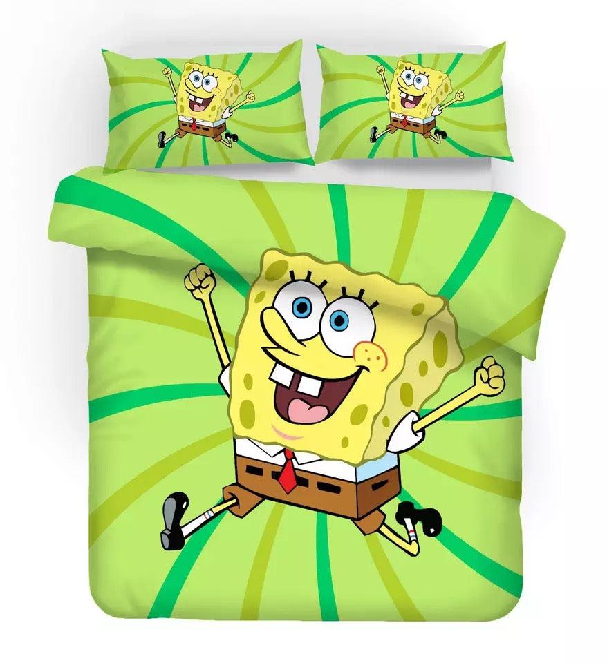 SpongeBob SquarePants #4 Duvet Cover Quilt Cover Pillowcase Bedding Set Home Decor