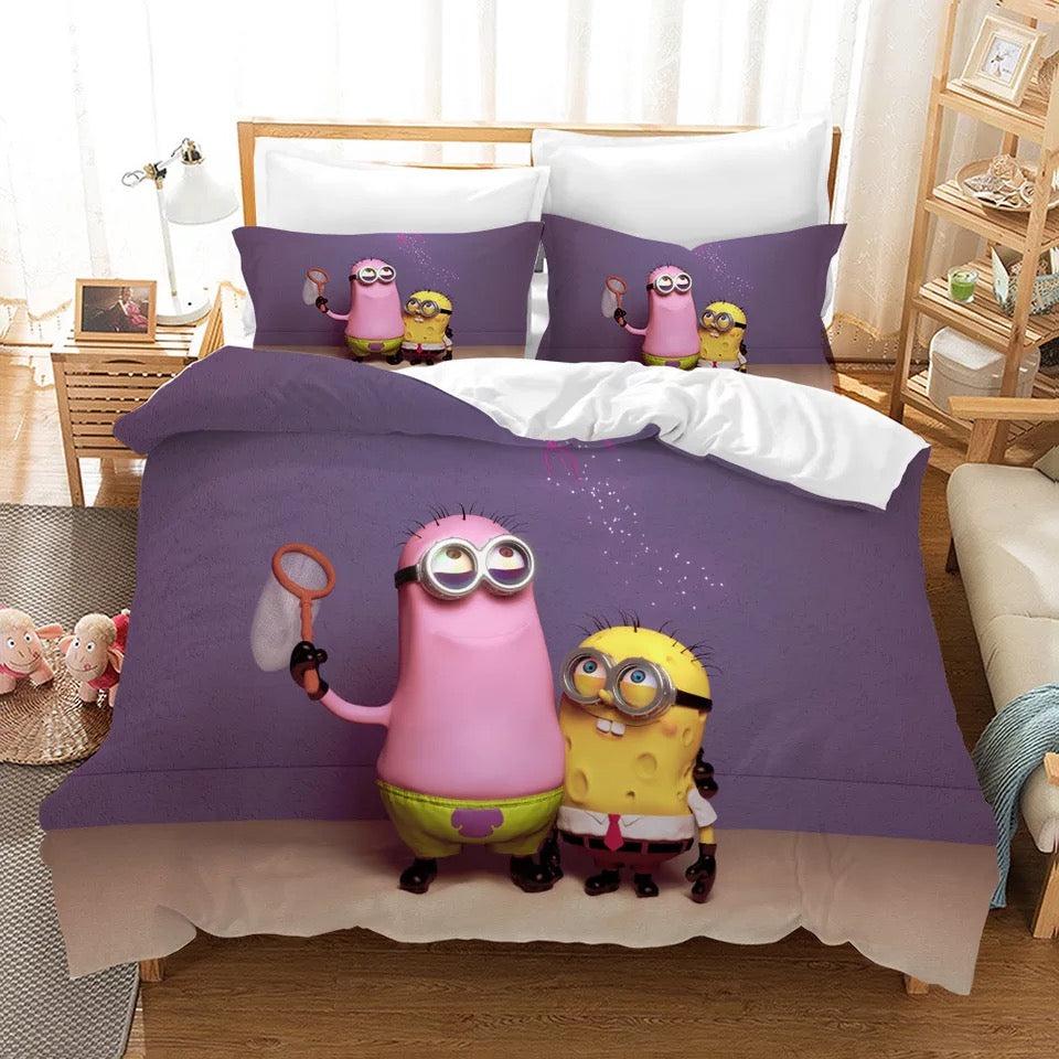 Despicable Me Minions #12 Duvet Cover Quilt Cover Pillowcase Bedding Set Home Decor