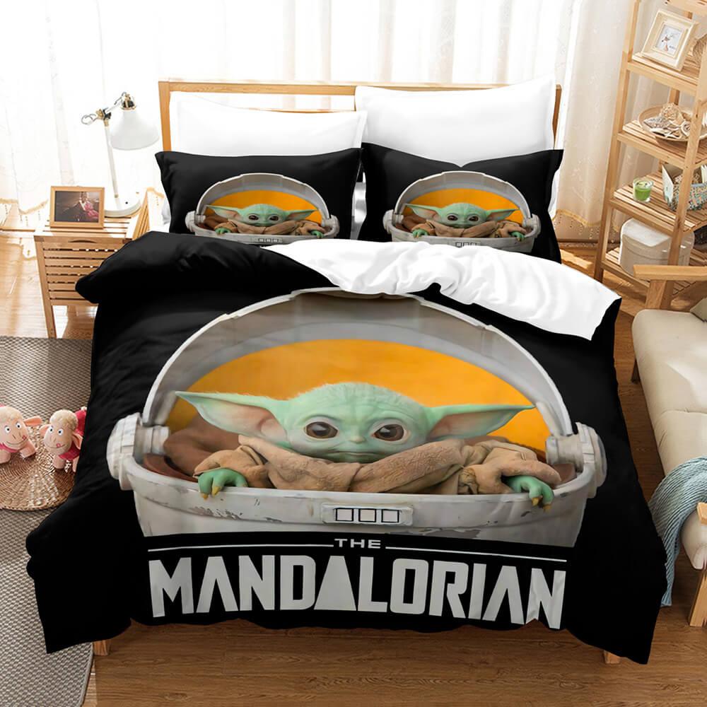 Star Wars Yoda Baby Cosplay Bedding Set Duvet Cover Comforter Bed Sheets