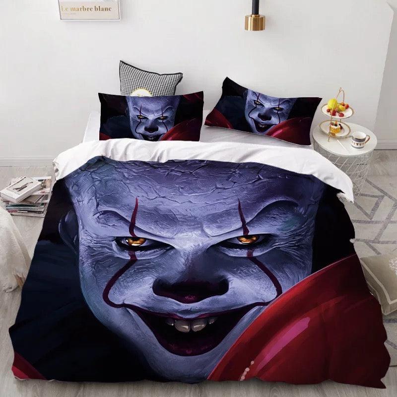 Pennywise Scary Clown #10 Duvet Cover Quilt Cover Pillowcase Bedding Set