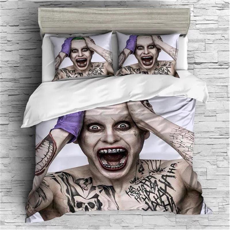 The Dark Knight Batman Joker Clown #4 Duvet Cover Quilt Cover Pillowcase Bedding Set Home Bedroom Decor