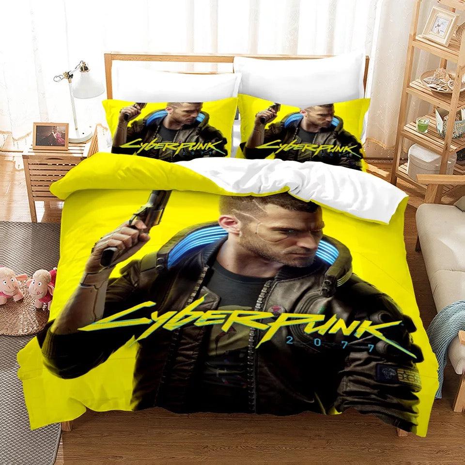 Cyberpunk 2077 #1 Duvet Cover Quilt Cover Pillowcase Bedding Set Home Bedroom Decor