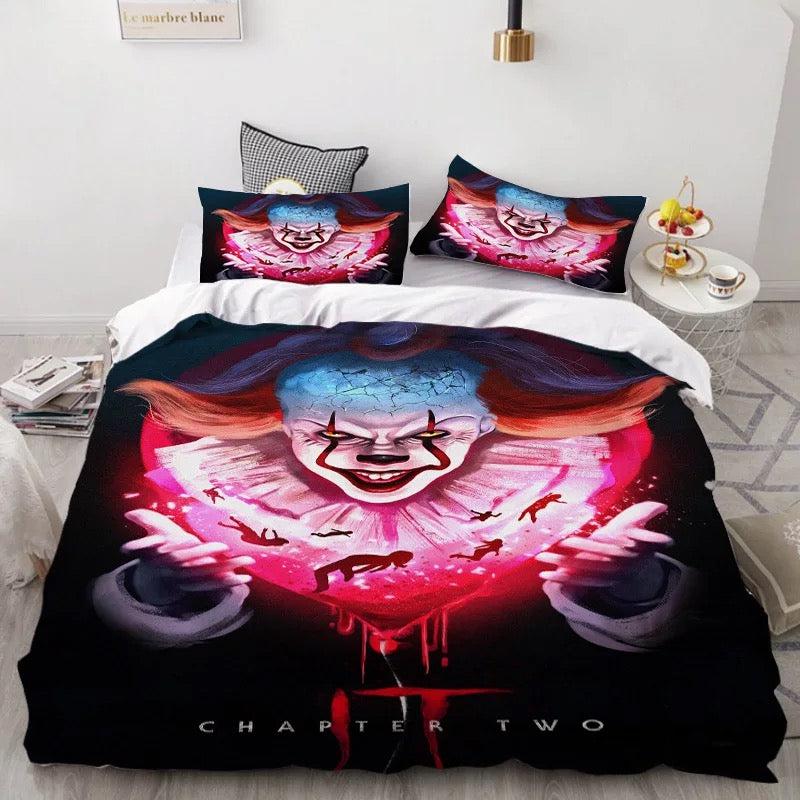 Pennywise Scary Clown #14 Duvet Cover Quilt Cover Pillowcase Bedding Set
