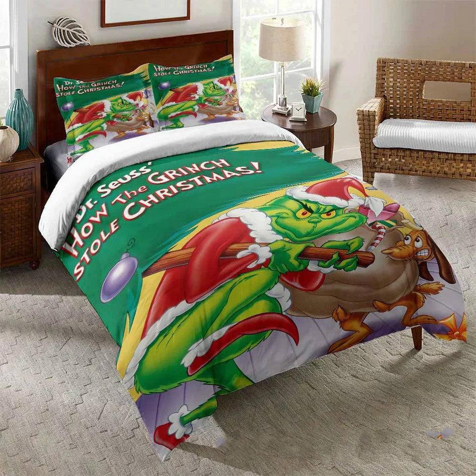 How the Grinch Stole Christmas #17 Duvet Cover Quilt Cover Pillowcase Bedding Set Home Decor