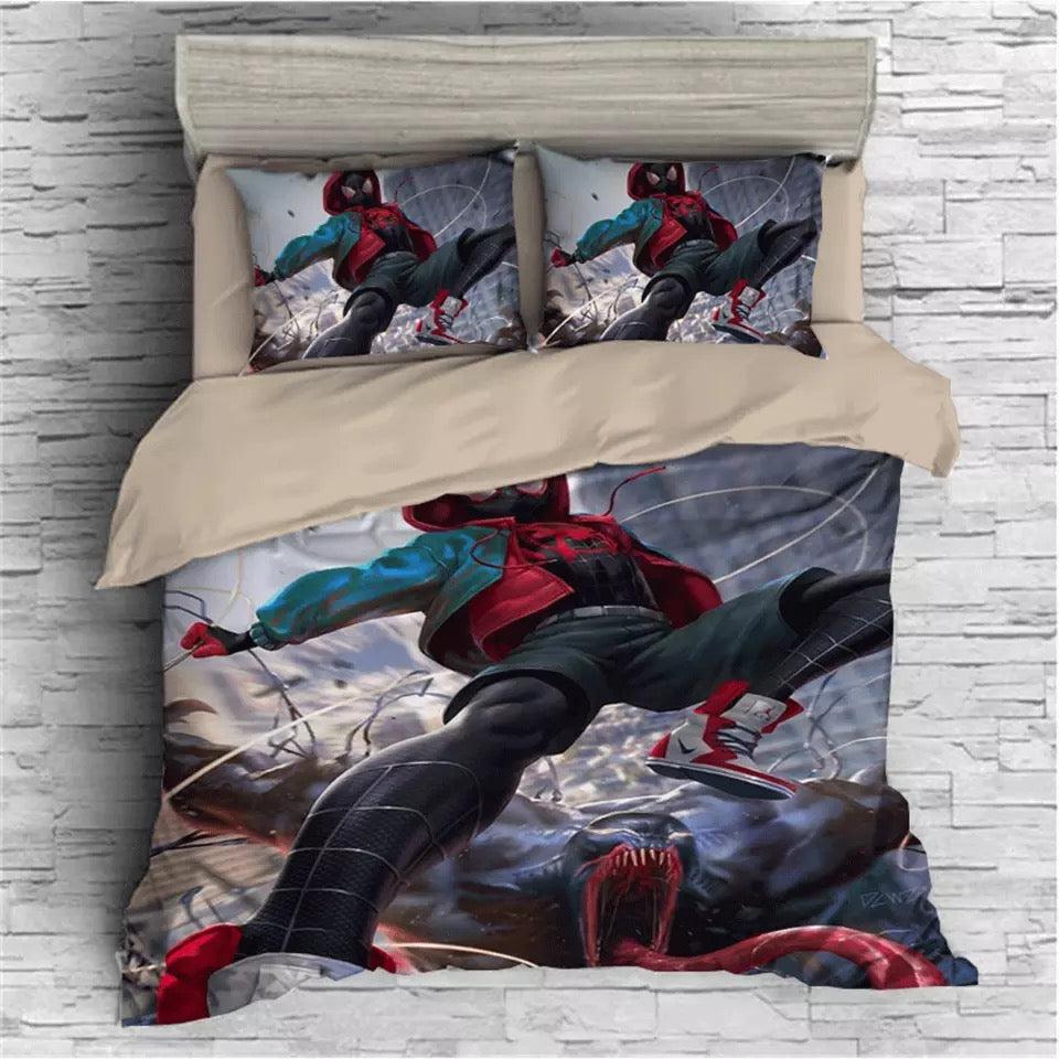 Spider-Man Into the Spider-Verse Miles Morales #18 Duvet Cover Quilt Cover Pillowcase Bedding Set