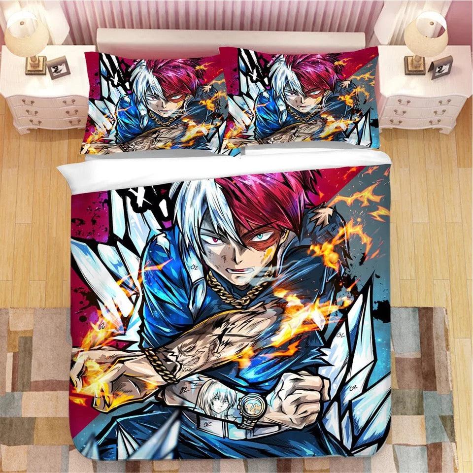 My Hero Academia Todoroki Shouto #39 Duvet Cover Quilt Cover Pillowcase Bedding Set Home Decor