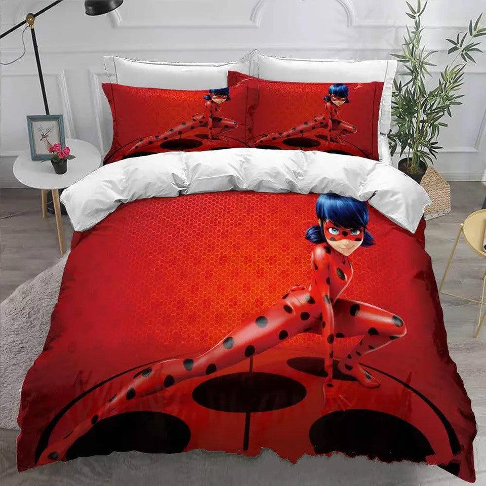 Ladybugs Cat Noir#6 Duvet Cover Quilt Cover Pillowcase Bedding Set Home Bedroom Decor
