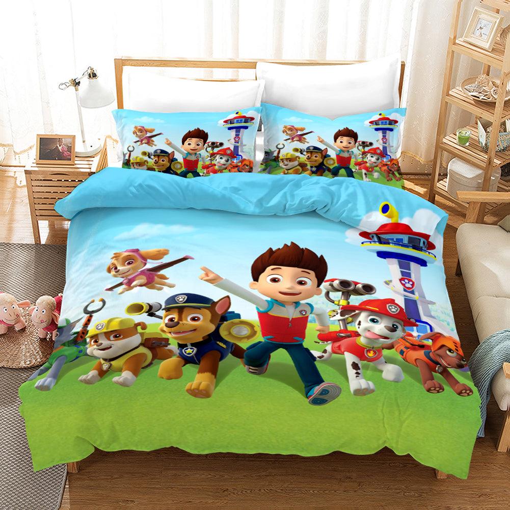 PAW Patrol Marshall #24 Duvet Cover Quilt Cover Pillowcase Bedding Set Home Decor