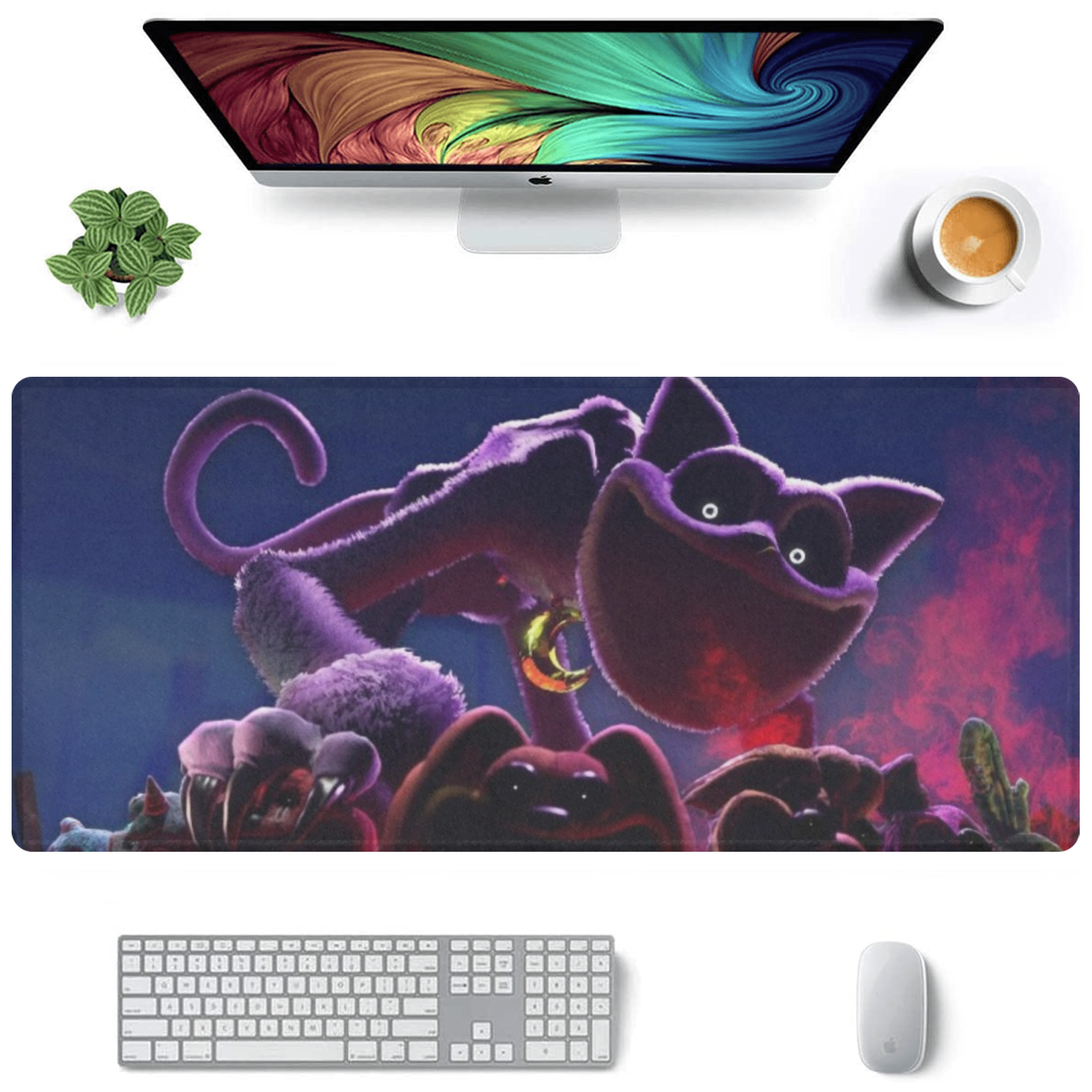 Allleftout Catnap Poppy Playtime Gaming Mousepad