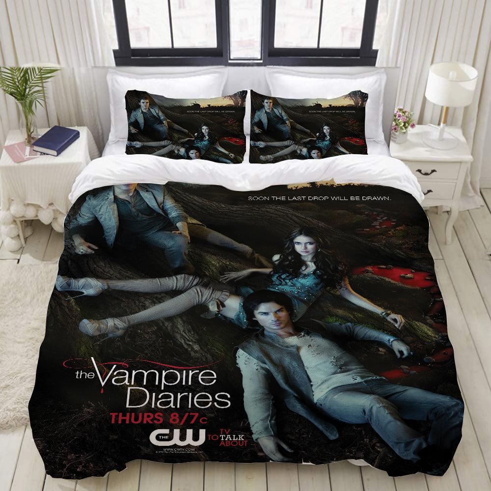 The Vampire Diaries #6 Duvet Cover Quilt Cover Pillowcase Bedding Set Home Bedroom Decor