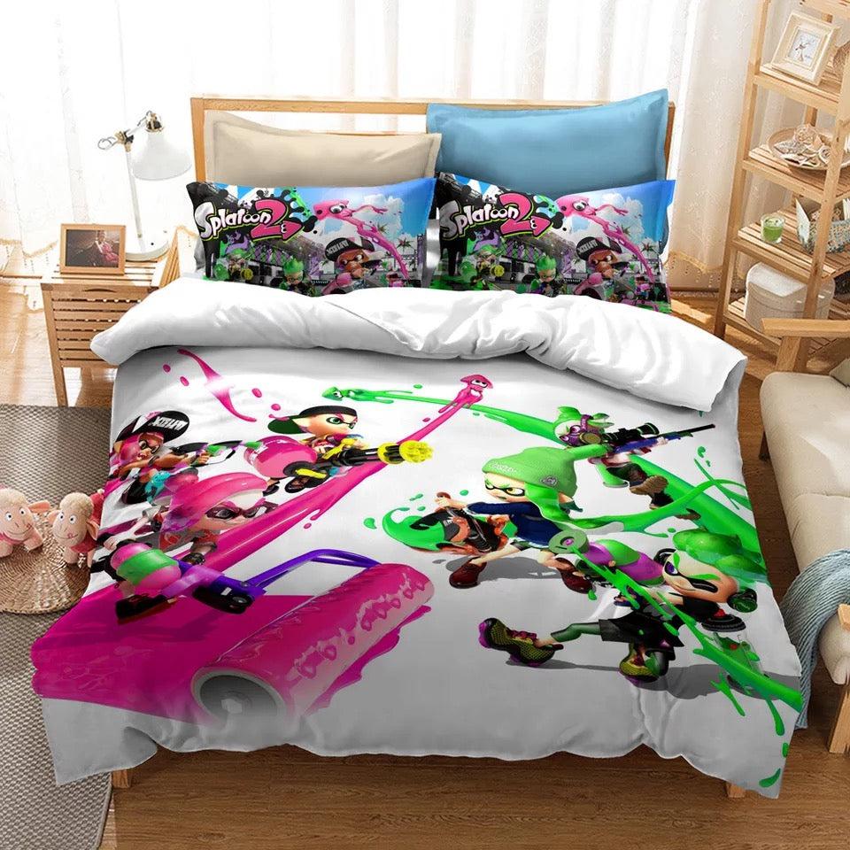 Splatoon #26 Duvet Cover Quilt Cover Pillowcase Bedding Set