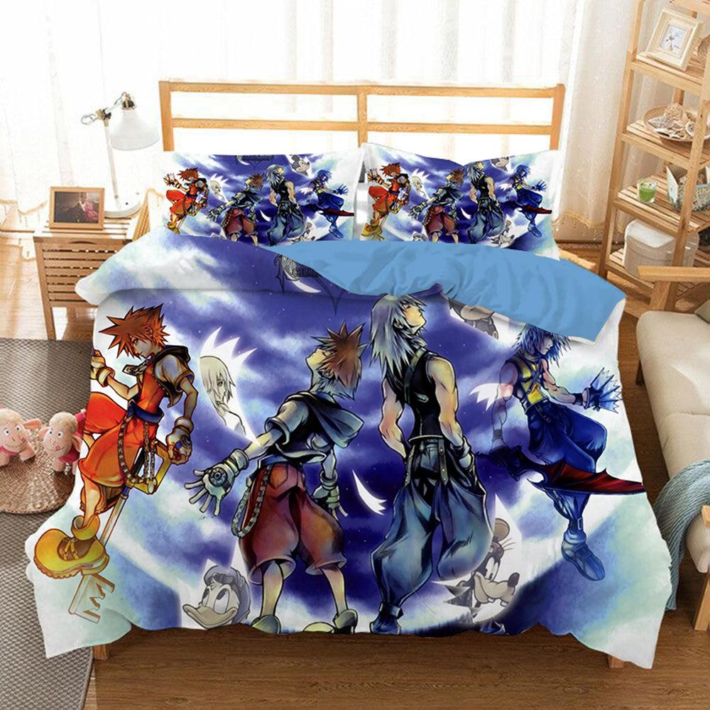 Kingdom Hearts #17 Duvet Cover Quilt Cover Pillowcase Bedding Set Home Bedroom Decor