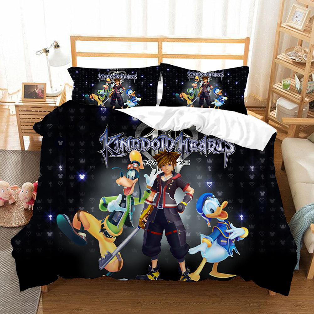 Kingdom Hearts #33 Duvet Cover Quilt Cover Pillowcase Bedding Set Home Bedroom Decor