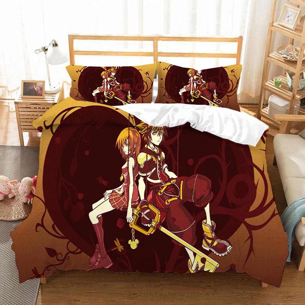 Kingdom Hearts #4 Duvet Cover Quilt Cover Pillowcase Bedding Set Home Bedroom Decor