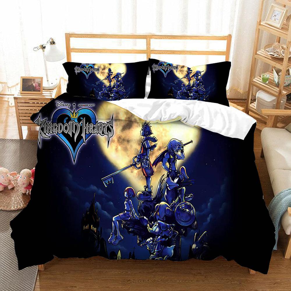 Kingdom Hearts #21 Duvet Cover Quilt Cover Pillowcase Bedding Set Home Bedroom Decor
