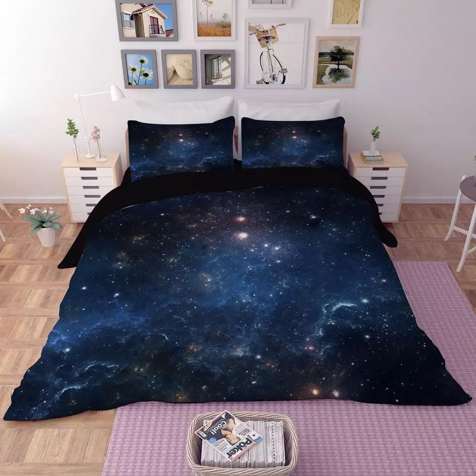 Universe Outer Space Themed Galaxy #2 Duvet Cover Quilt Cover Pillowcase Bedding Set Home Decor