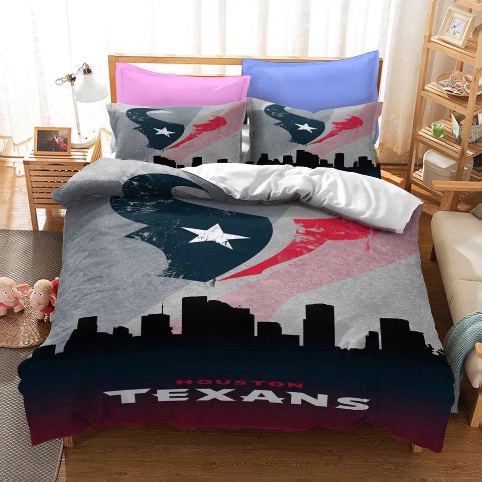 Houston Texans Football #6 Duvet Cover Quilt Cover Pillowcase Bedding Set Home Bedroom Decor
