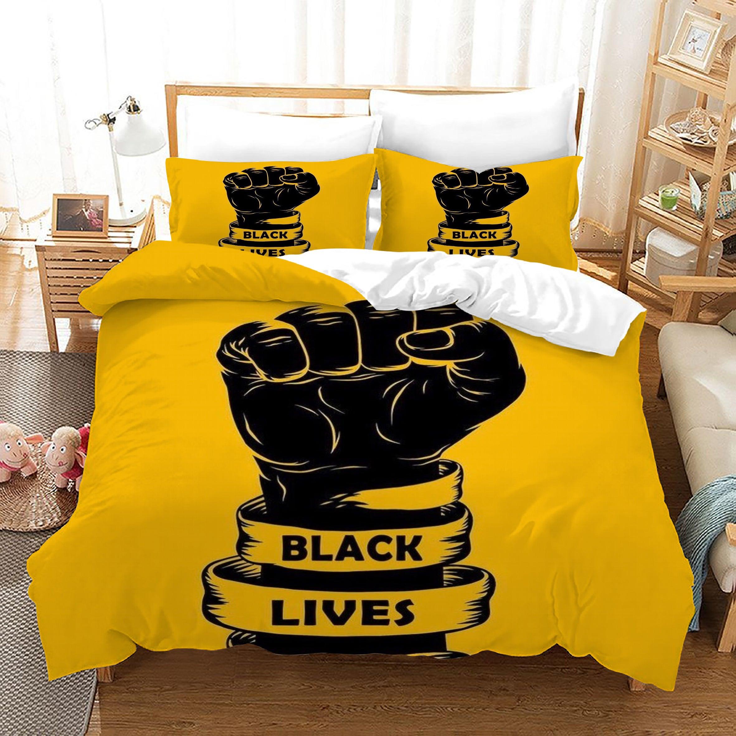 Black Lives Matter #15 Duvet Cover Quilt Cover Pillowcase Bedding Set Home Bedroom Decor