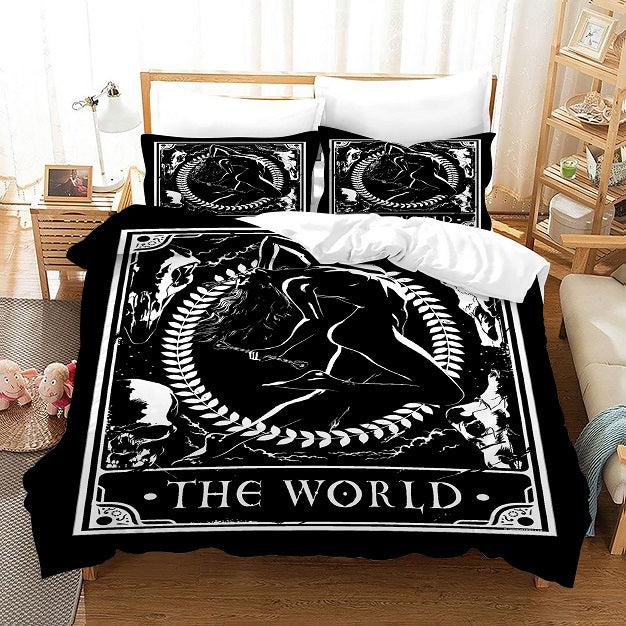 TAROT The World #11 Duvet Cover Quilt Cover Pillowcase Bedding Set Home Bedroom Decor