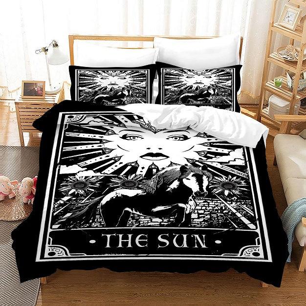 TAROT The Sun #3 Duvet Cover Quilt Cover Pillowcase Bedding Set Home Bedroom Decor