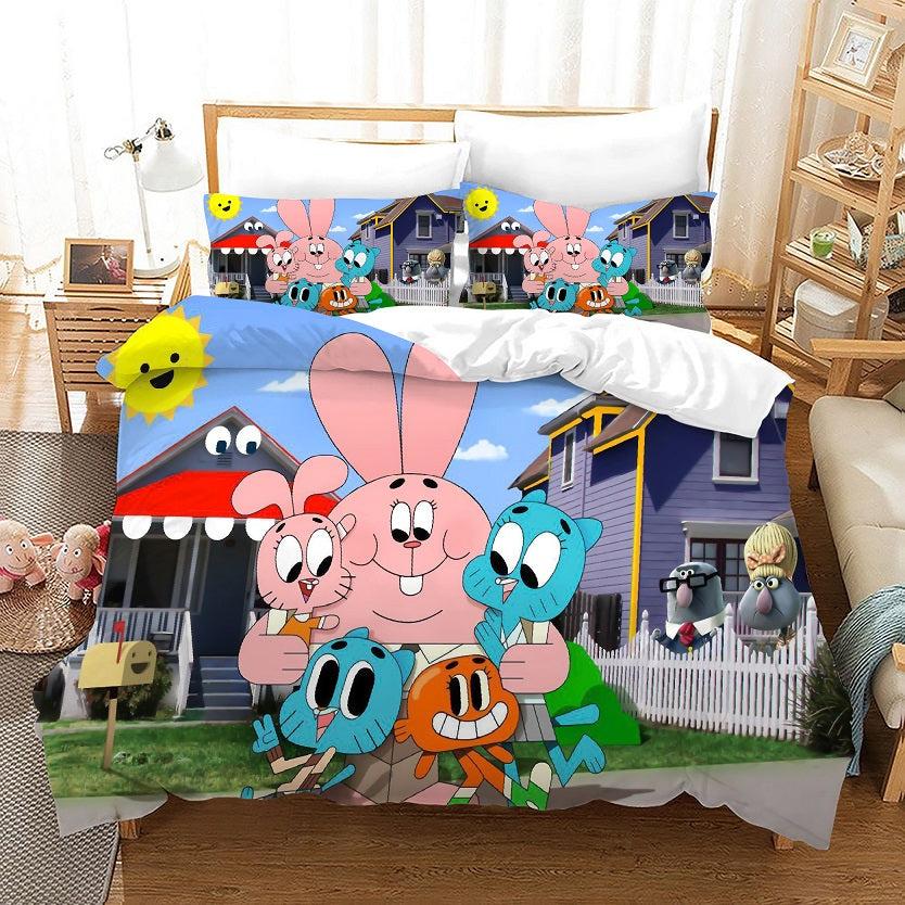 The Amazing World of Gumball #12 Duvet Cover Quilt Cover Pillowcase Bedding Set Home Bedroom Decor