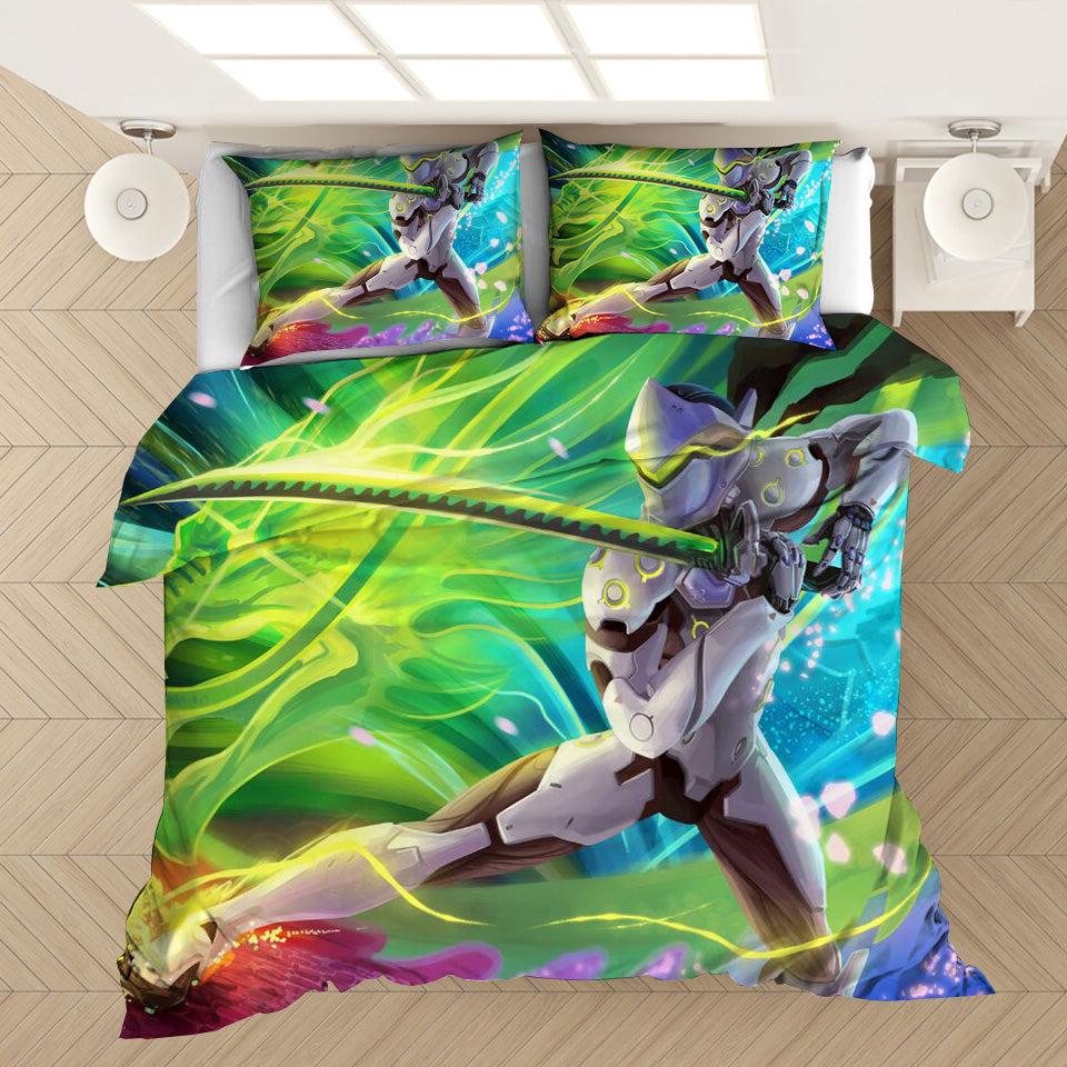 Game Overwatch Shimada Genji #30 Duvet Cover Quilt Cover Pillowcase Bedding Set Home Decor