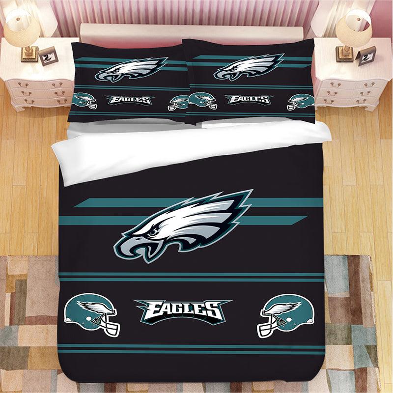Philadelphia Eagles National Football League Duvet Cover Quilt Cover Pillowcase Bedding Set Home Bedroom Decor