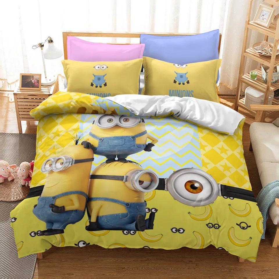 Despicable Me Minions #20 Duvet Cover Quilt Cover Pillowcase Bedding Set Home Decor
