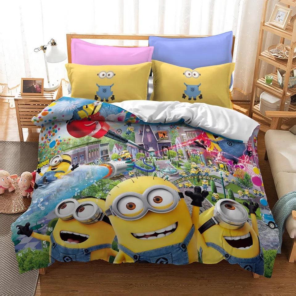 Despicable Me Minions #17 Duvet Cover Quilt Cover Pillowcase Bedding Set Home Decor