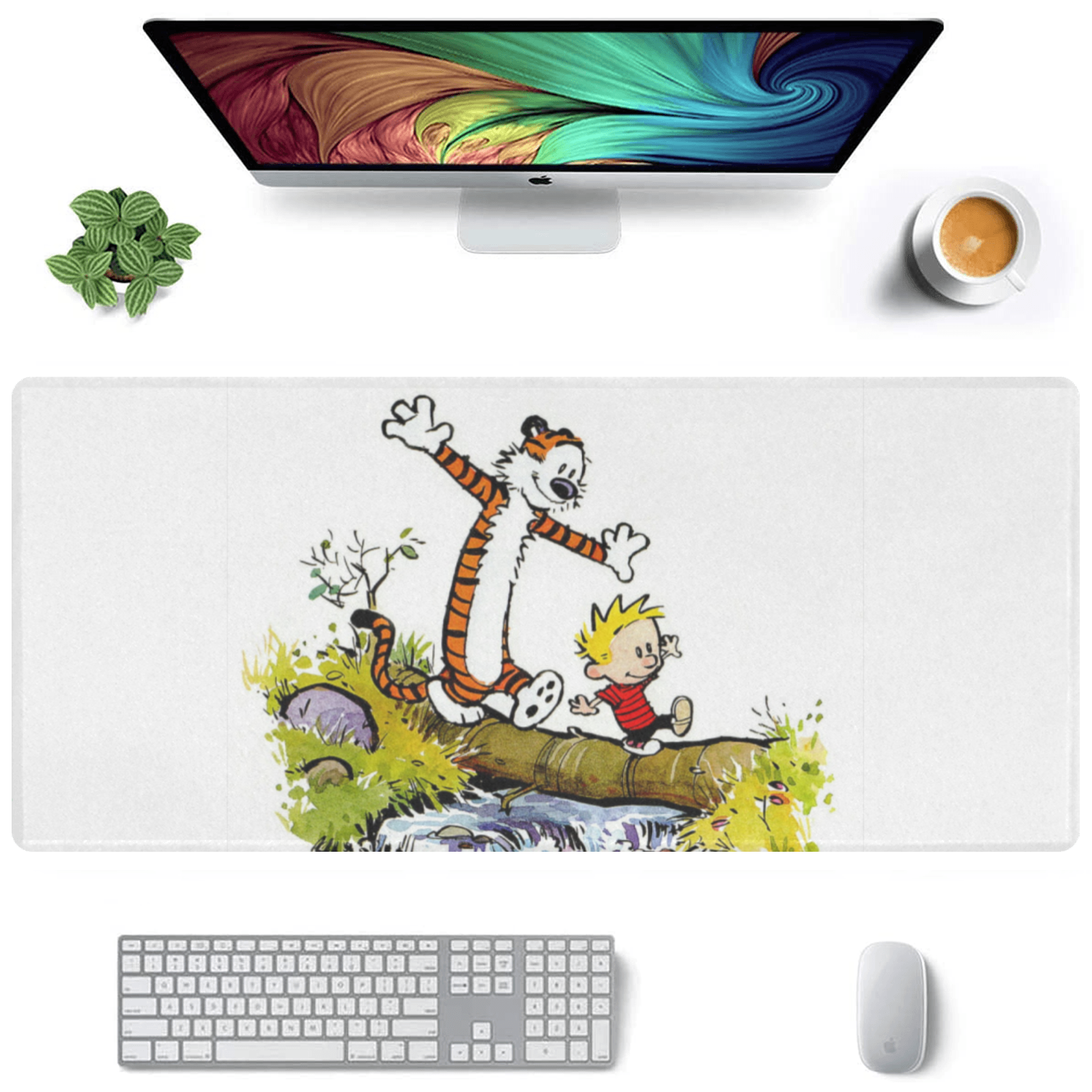 Allleftout Calvin And Hobbes Gaming Mousepad