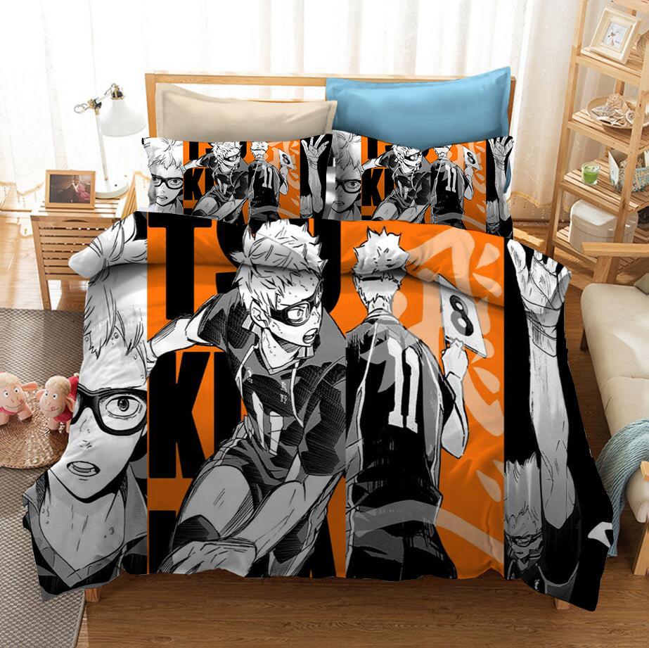 Haikyuu!! #1 Duvet Cover Quilt Cover Pillowcase Bedding Set Home Bedroom Decor