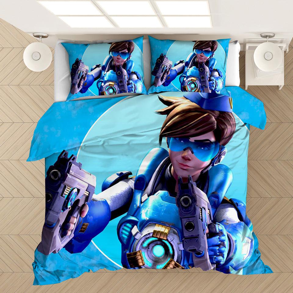 Game Overwatch Tracer #40 Duvet Cover Quilt Cover Pillowcase Bedding Set Home Decor