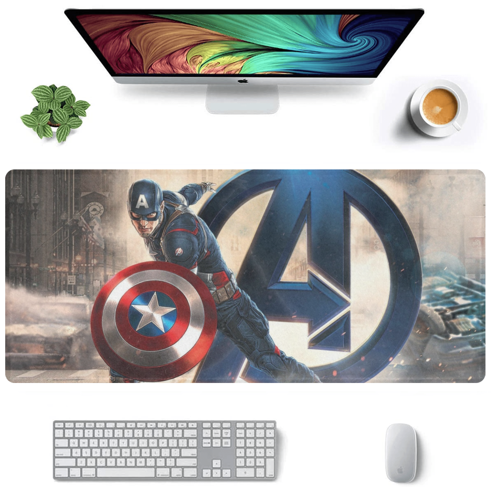 Allleftout Captain America Mousepad