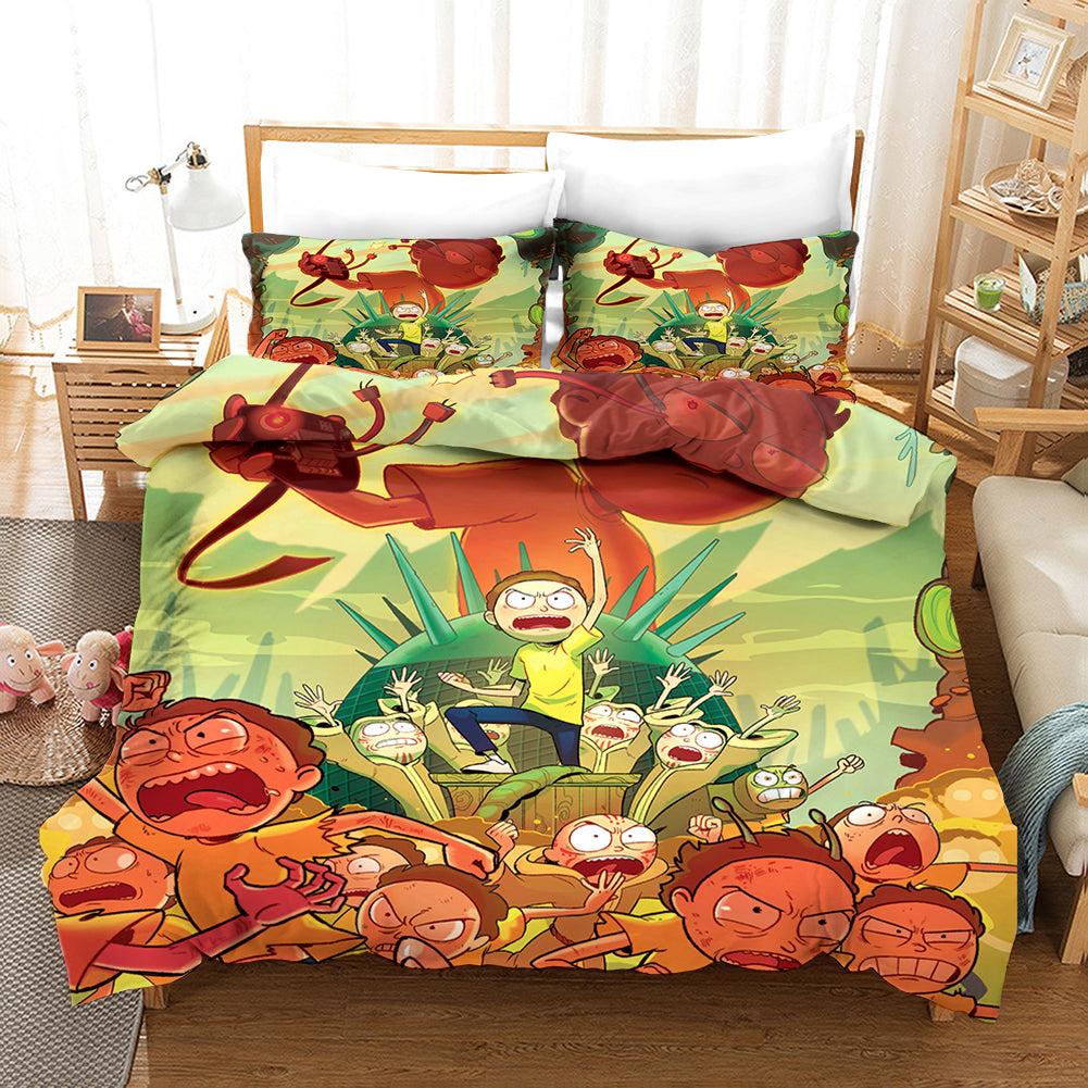 Rick and Morty Season 4 #5 Duvet Cover Quilt Cover Pillowcase Bedding Set Home Bedroom Decor