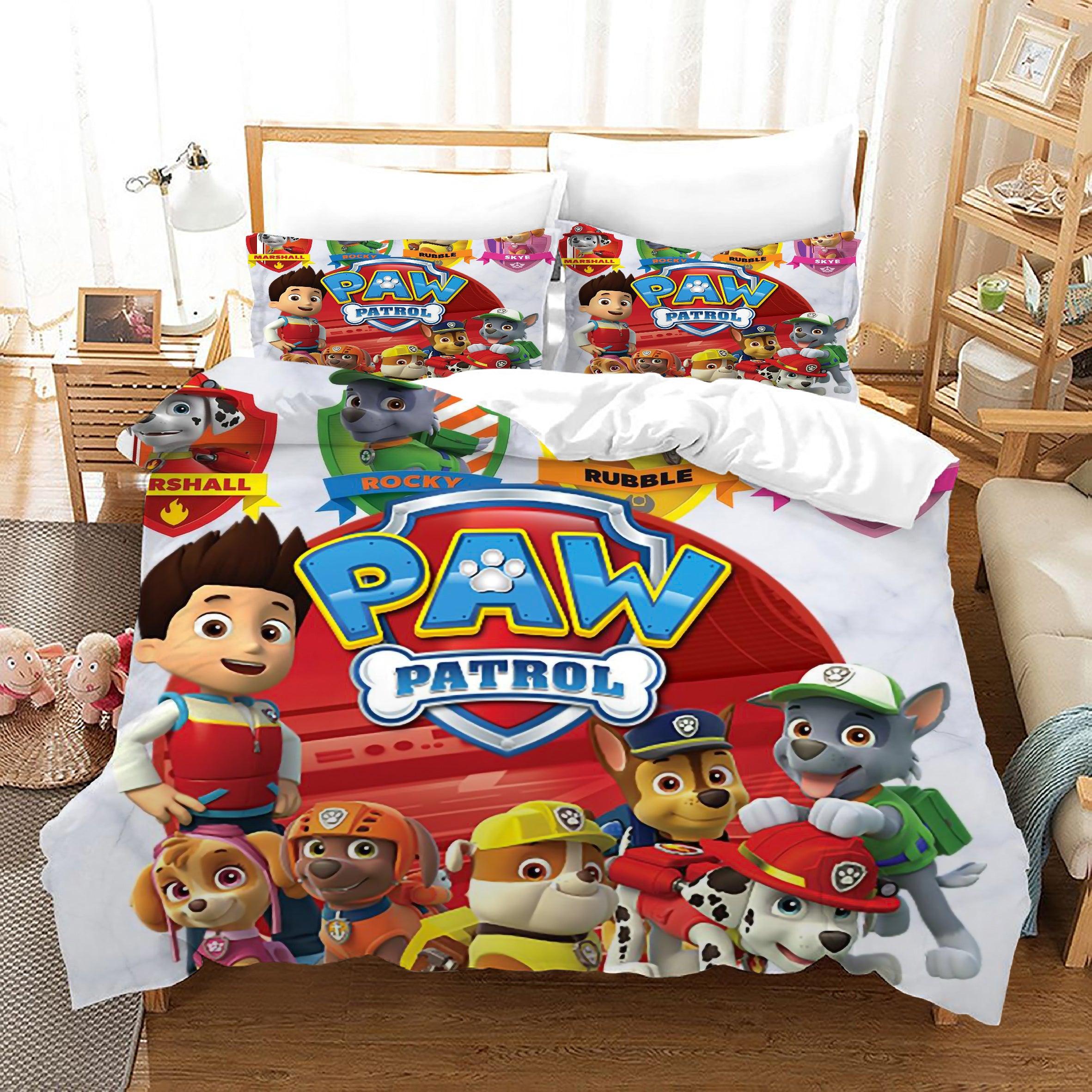PAW Patrol Marshall #46 Duvet Cover Quilt Cover Pillowcase Bedding Set Home Decor