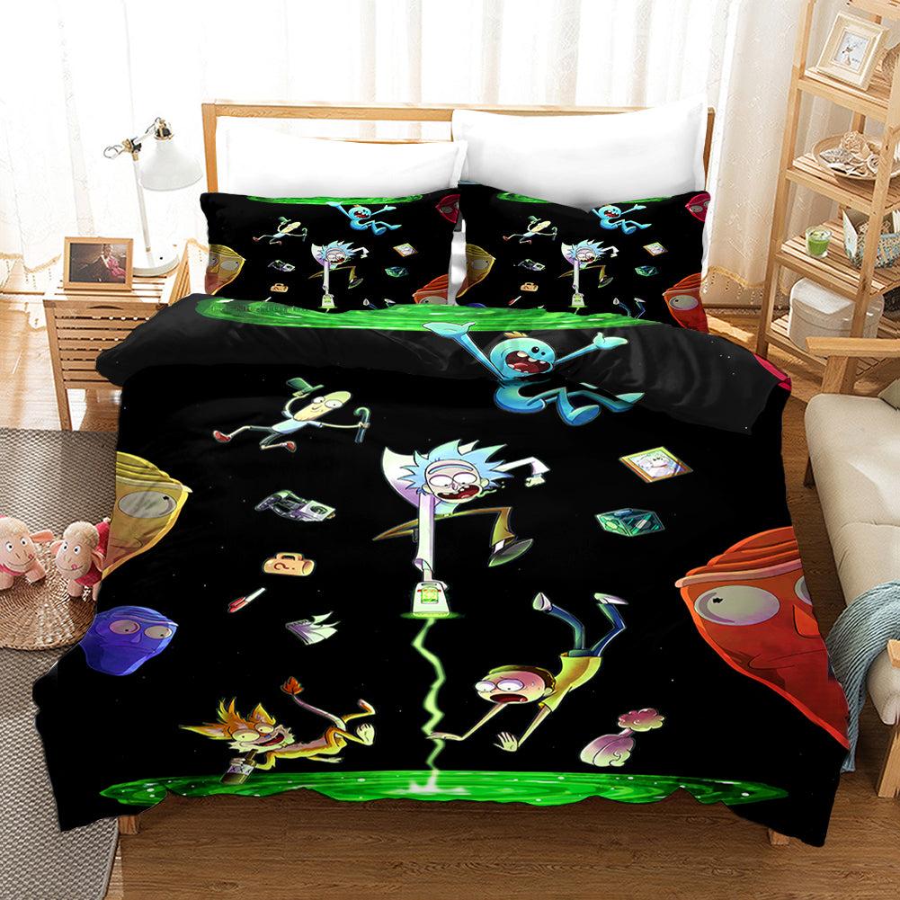 Rick and Morty Season 4 #17 Duvet Cover Quilt Cover Pillowcase Bedding Set Home Bedroom Decor