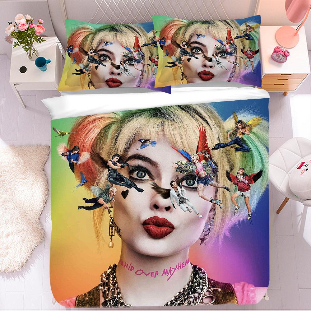 Harley Quinn Birds of Prey #44 Duvet Cover Quilt Cover Pillowcase Bedding Set Home Bedroom Decor